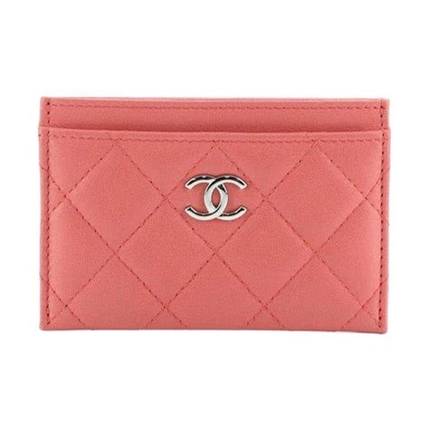 chanel classic card holder purple|chanel quilted classic card holder.